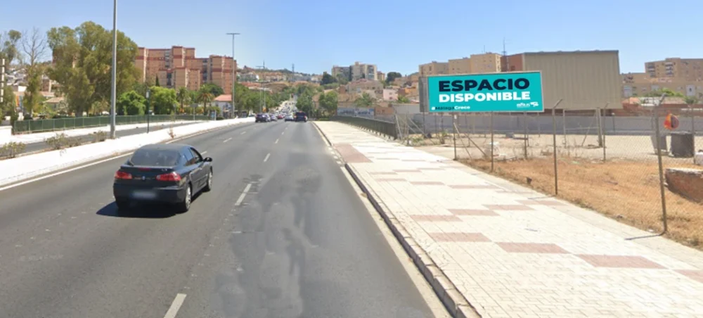 Valla publicitaria en Puente del Mediterráneo – Dir. Motril